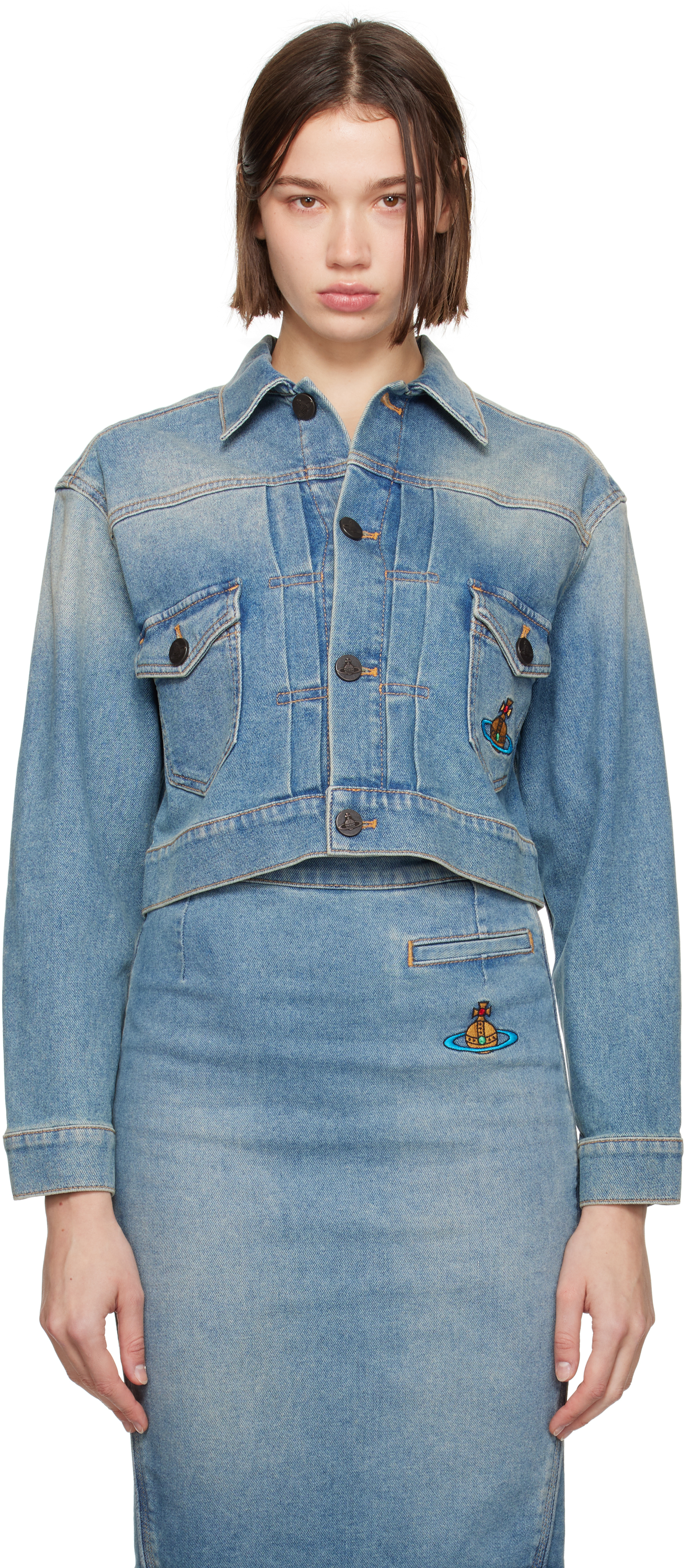 

Укороченная джинсовая куртка Marlene Vivienne Westwood