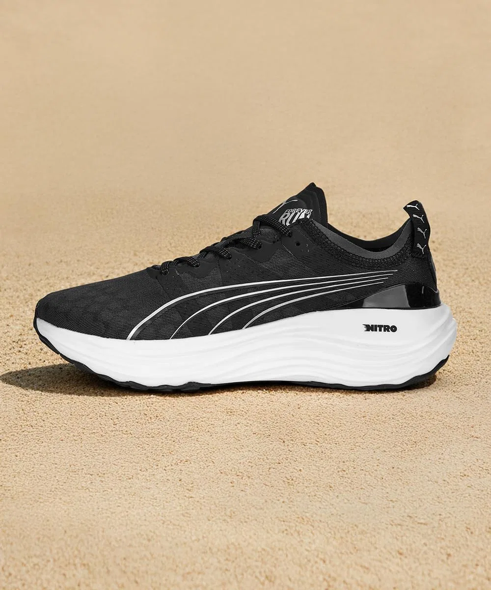 Мужские беговые кроссовки Puma Foreverrun Nitro 2, Black White — фото 2