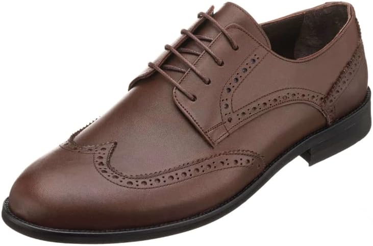 

Мужские оксфорды DALGALA из коричневой анаилиновой кожи большого размера, ручной работы, мужские броги, официальная обувь на шнуровке