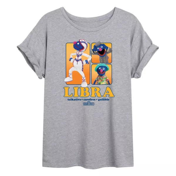 

Футболка Juniors Sesame Street Grover Libra oversize Licensed Character, серый