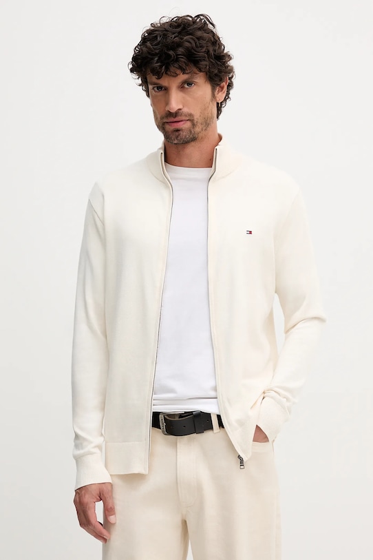 

Хлопковый свитер Tommy Hilfiger, бежевый