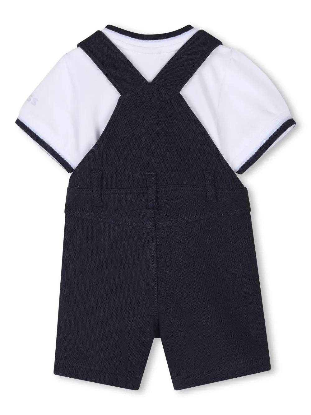 Комплект из комбинезона и топа с вышитым логотипом BOSS Kidswear, синий — фото 2