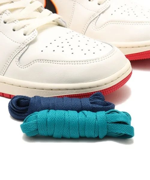 Кроссовки Air Jordan 1 Low Premium из натуральной кожи Jordan Brand бежевые — фото 4