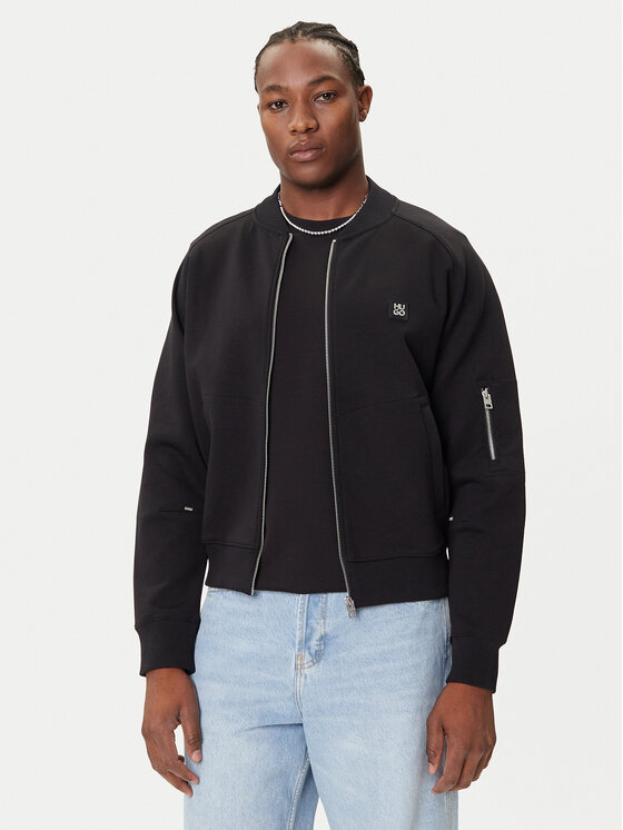 

Свитшот oversize Dargenzip 50542590 Hugo, чёрный