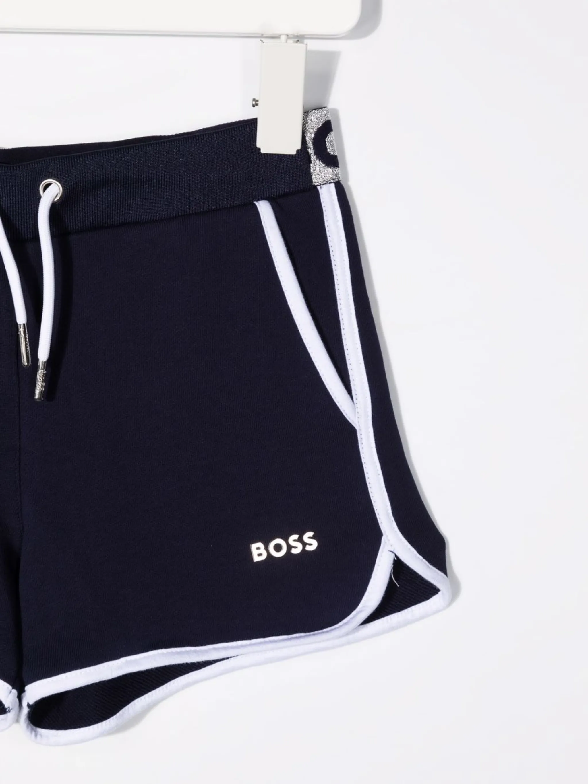 Шорты с логотипом Boss Kidswear, синий — фото 3