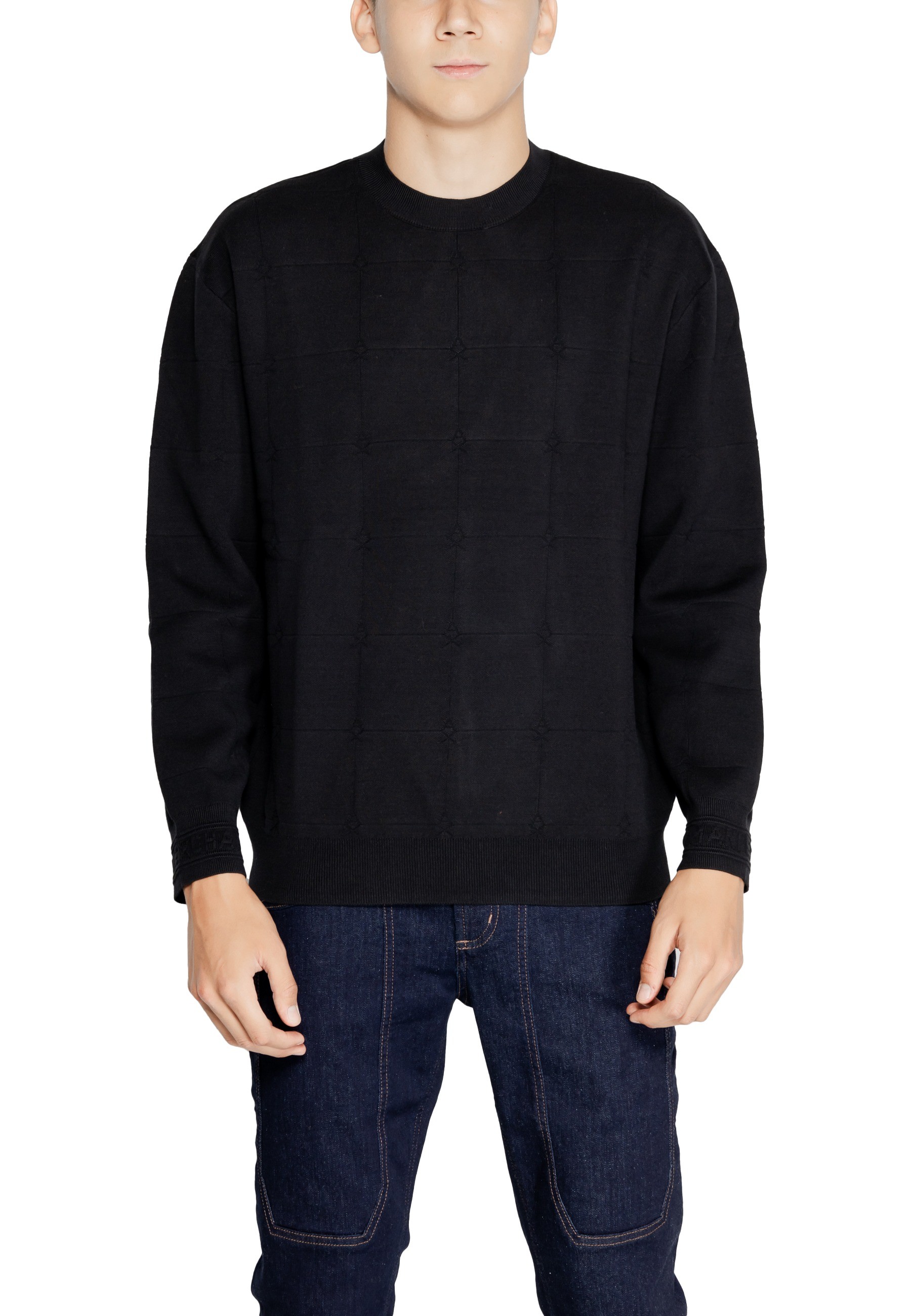 

Джемпер Armani Exchange с узором, черный