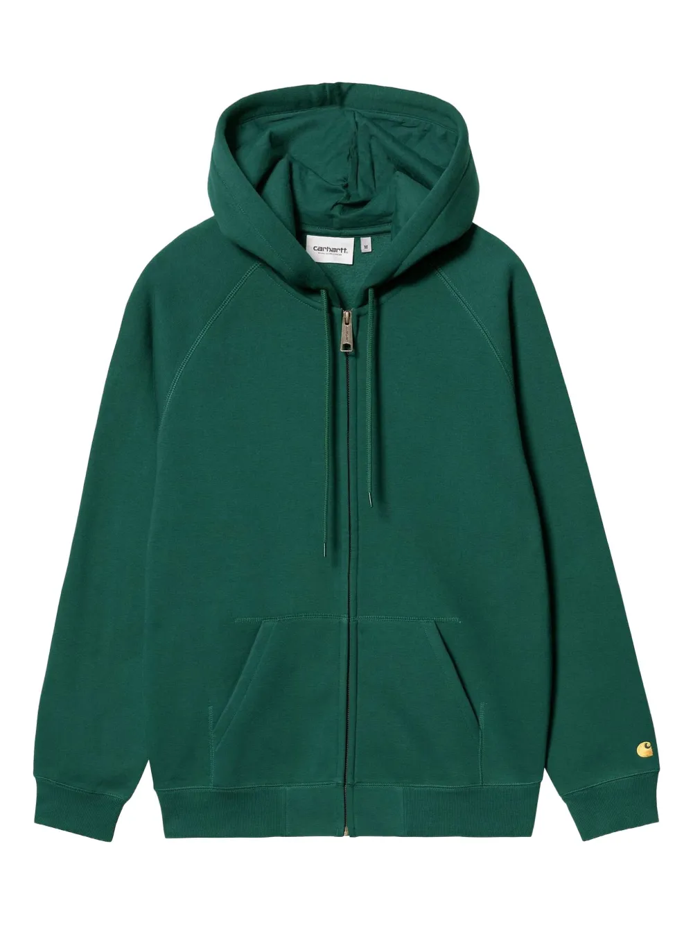 

Худи на молнии с рукавами реглан CARHARTT WIP, зеленый