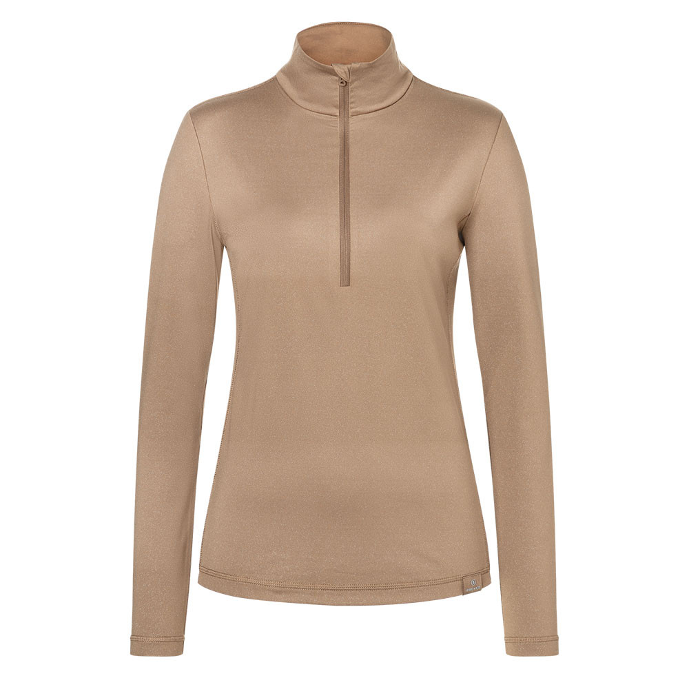 

Куртка-поло Fire + Ice Margo2 с застежкой-молнией на четверть длины (женская) Зима 2025, Hazelnut Melange