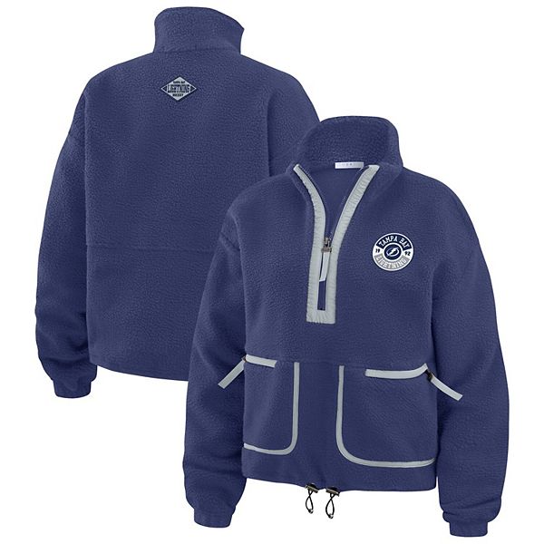 

Женская синяя куртка-полузип Polar Fleece Tampa Bay Lightning Wear By Erin Andrews