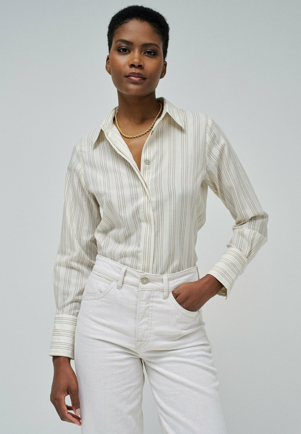 

Блузка на пуговицах Salsa Jeans, бежевый