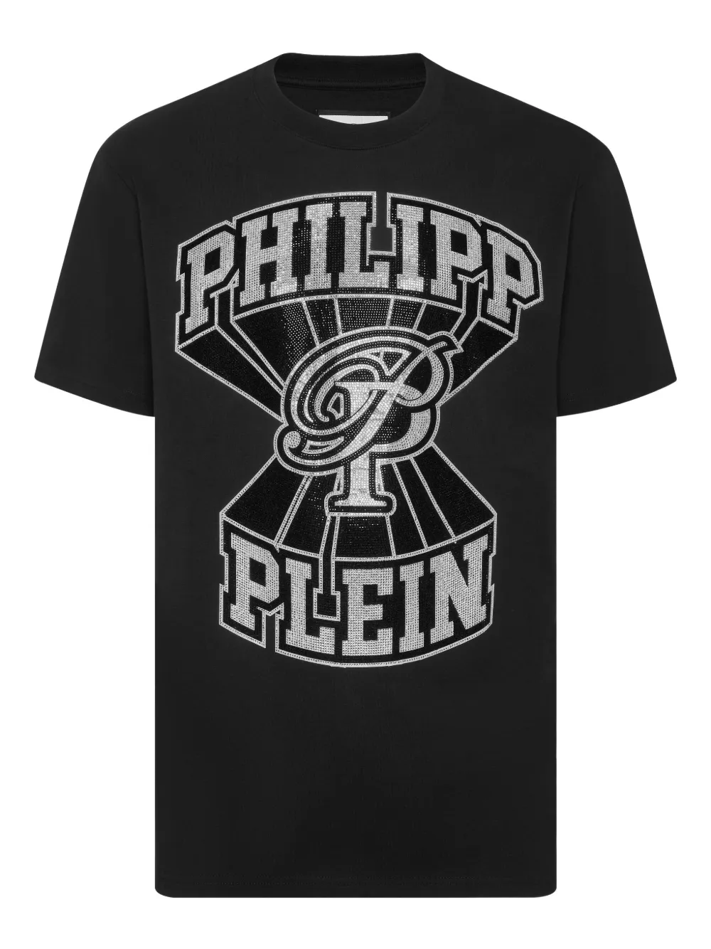 

Футболка с декорированным логотипом Philipp Plein, черный