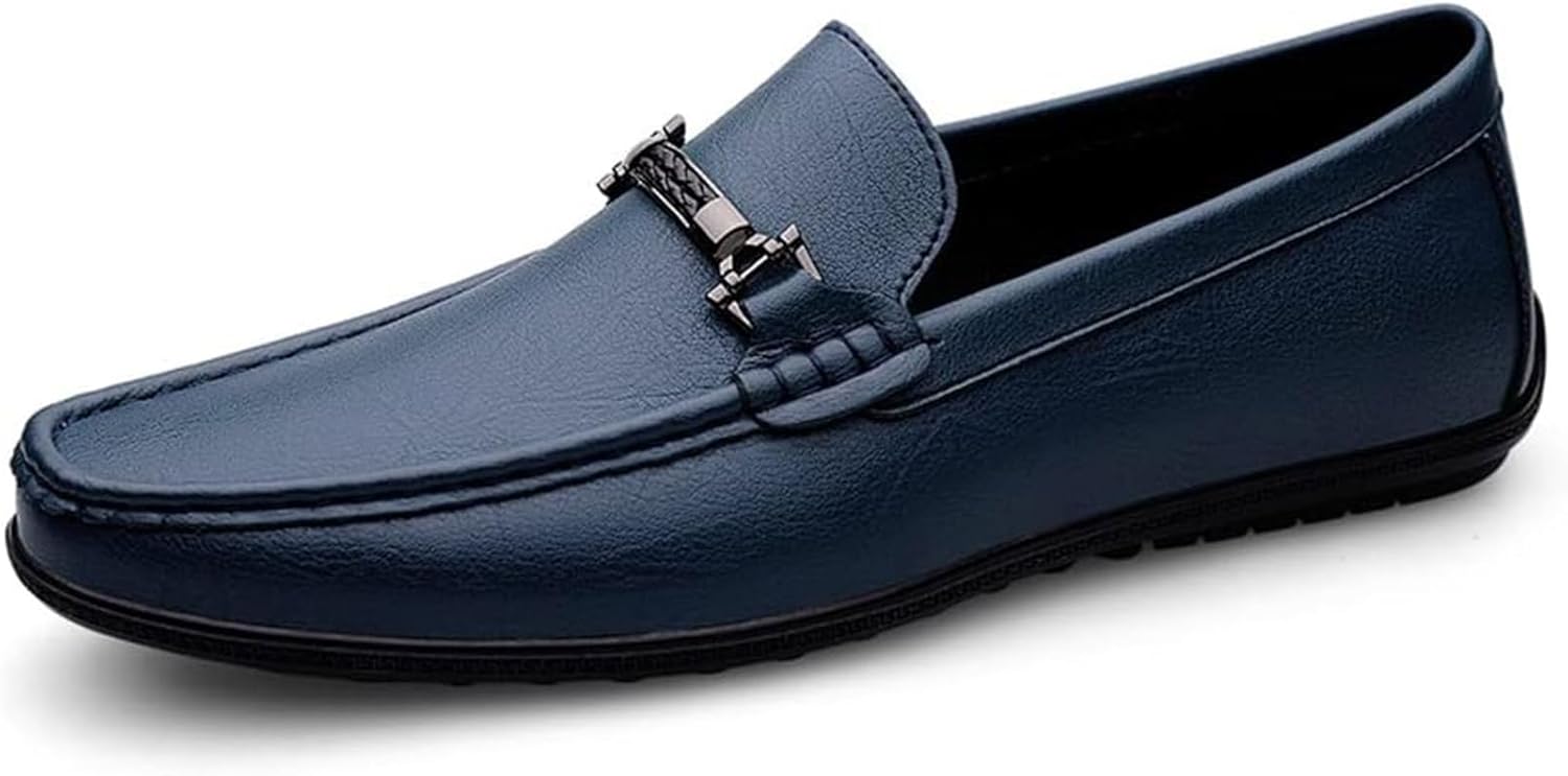 

Мужские мокасины Xinduoyu для вождения, удобные слипоны с пенни, синий