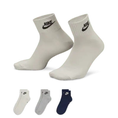 

Носки Nike Everyday Essential Ankle (3 шт), разноцветный
