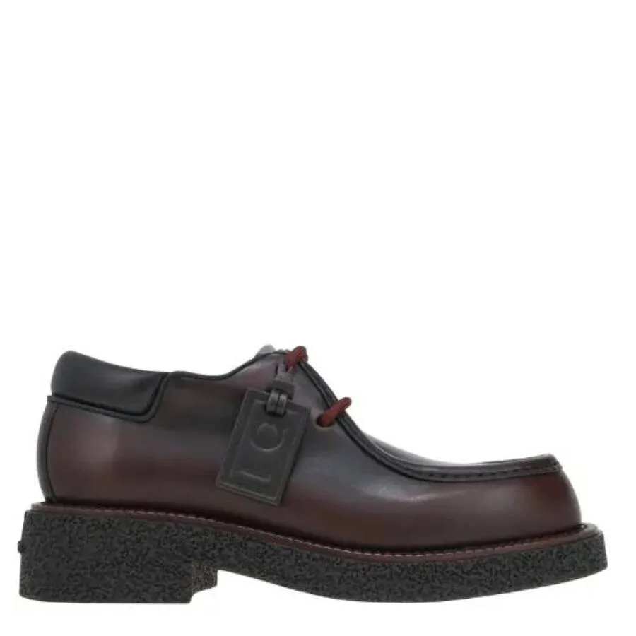 Открытая коробка - Коричневые дерби Ferragamo на шнуровке, размер 9