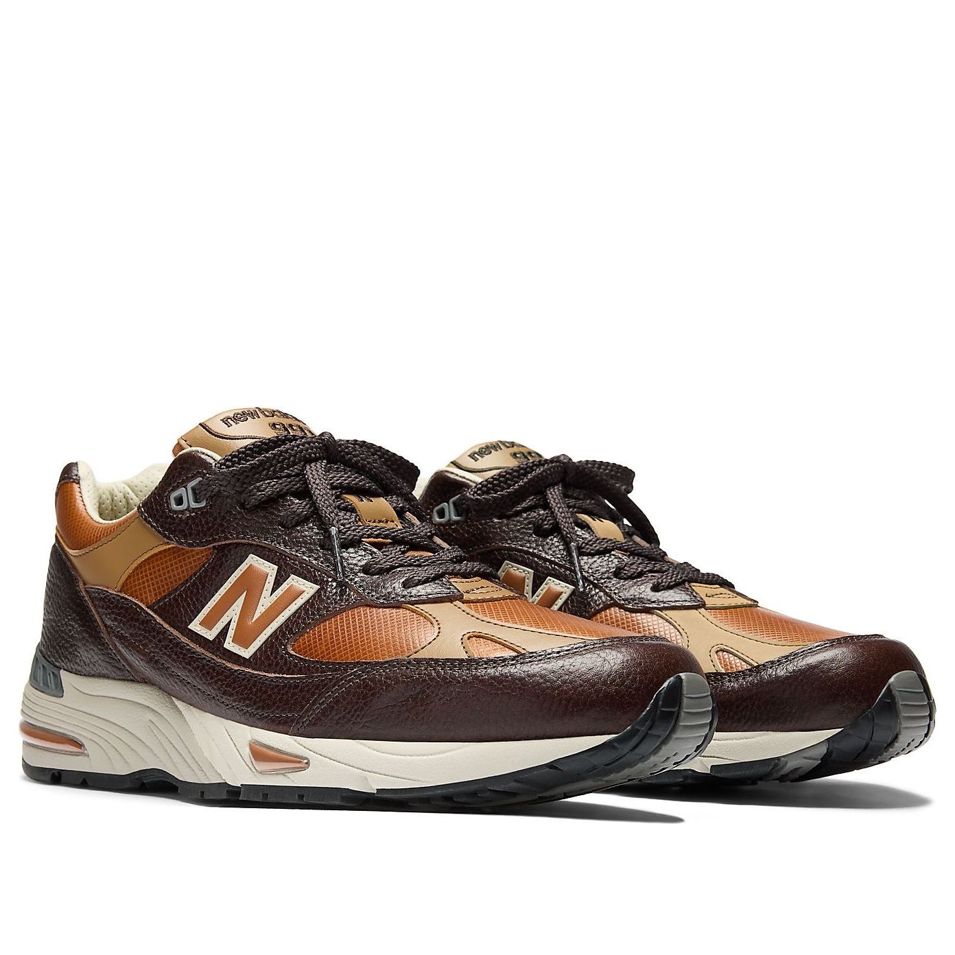 Кроссовки New Balance 991 'Chocolate Plum Caramel Cafe' — фото 4