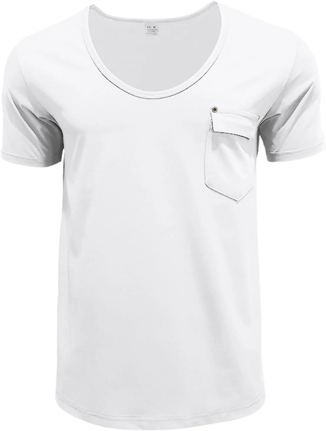 

Мужская футболка с карманами, Big and Tall, однотонная HYYGOCCTV