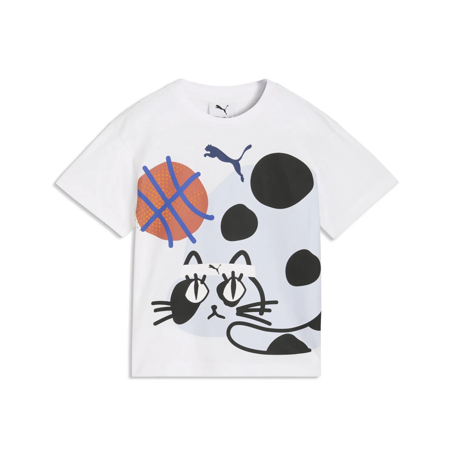 Спортивная футболка 'Sporty Cats' Puma, White