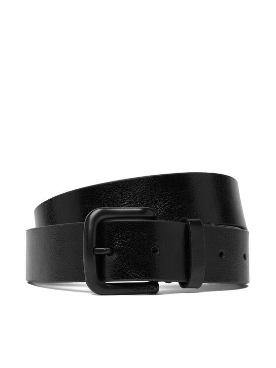 

Мужской ремень Round Buckle Tumbled 35 Mm LV04D7041G Calvin Klein, черный