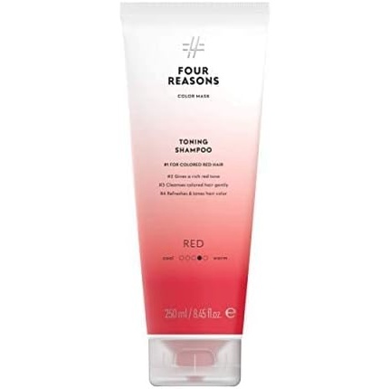 

ЧЕТЫРЕ ПРИЧИНЫ Color Mask Shampoo Sulfate Toning Red Shampoo для рыжих волос 8,45 жидких унций Four Reasons
