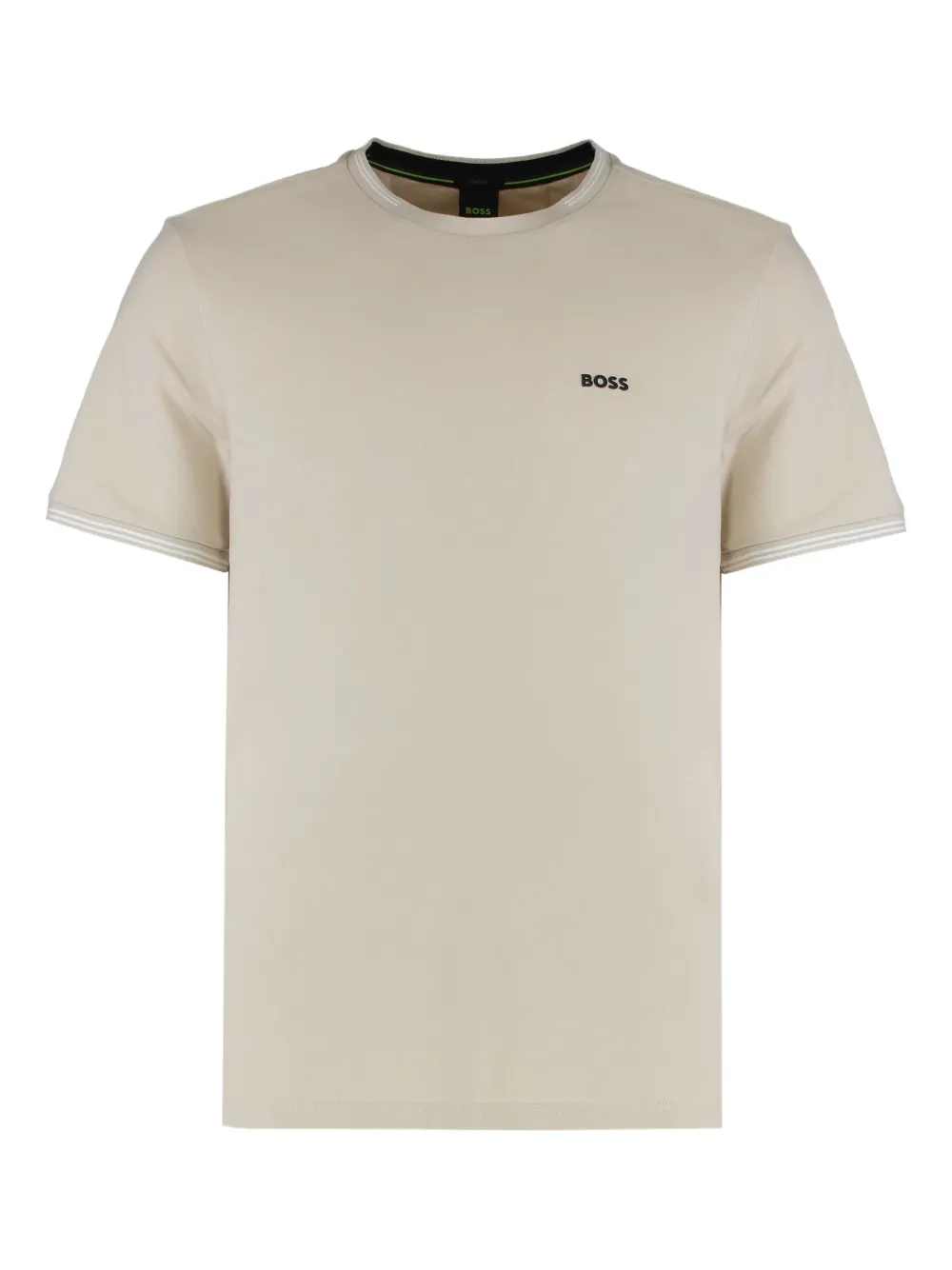 

Хлопковая футболка Boss, светло-коричневый