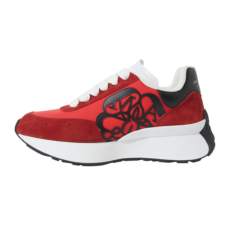 

Кроссовки Alexander McQueen Sprint Runner Lifestyle, красный / белый/ черный