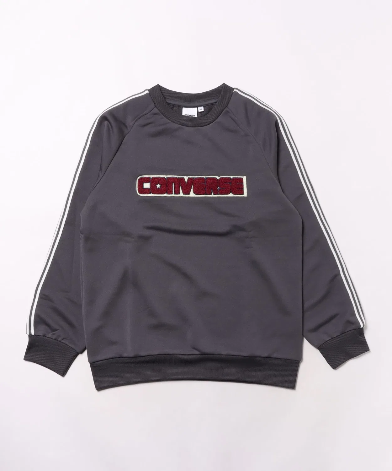 Свитшот Converse с сагара-аппликацией, полиэстер, угольно-серый