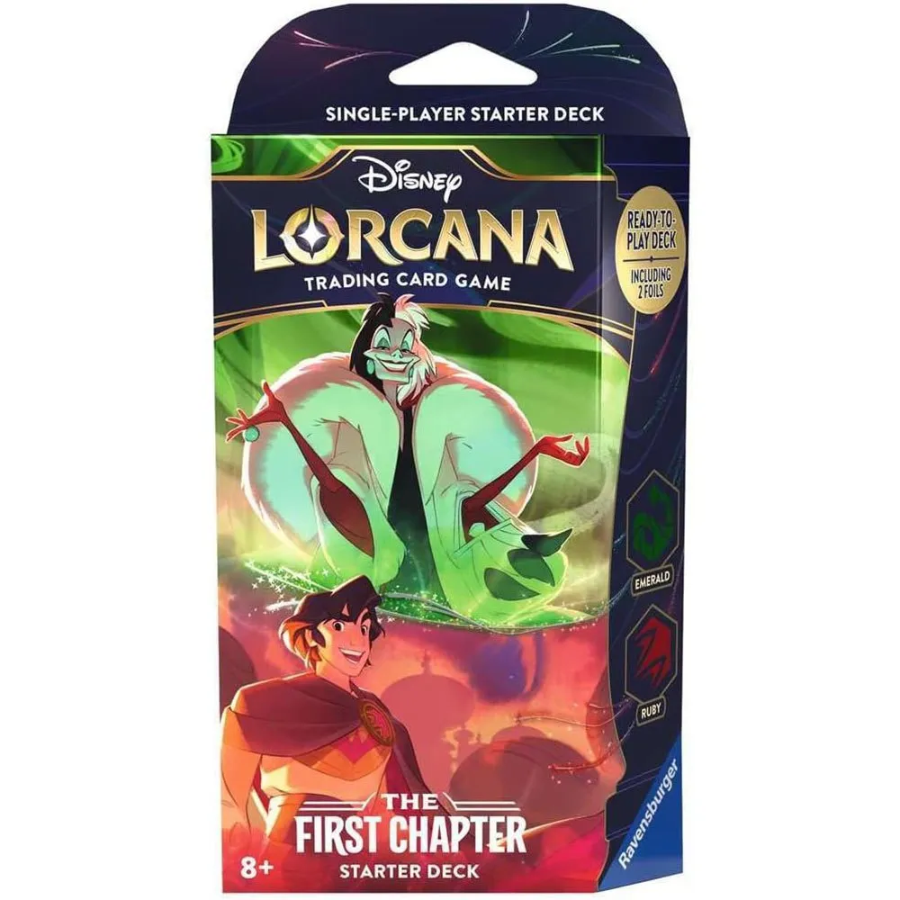 

Стартовый набор Ravensburger Disney Lorcana The First Chapter Emerald & Ruby (английская версия), мультиколор