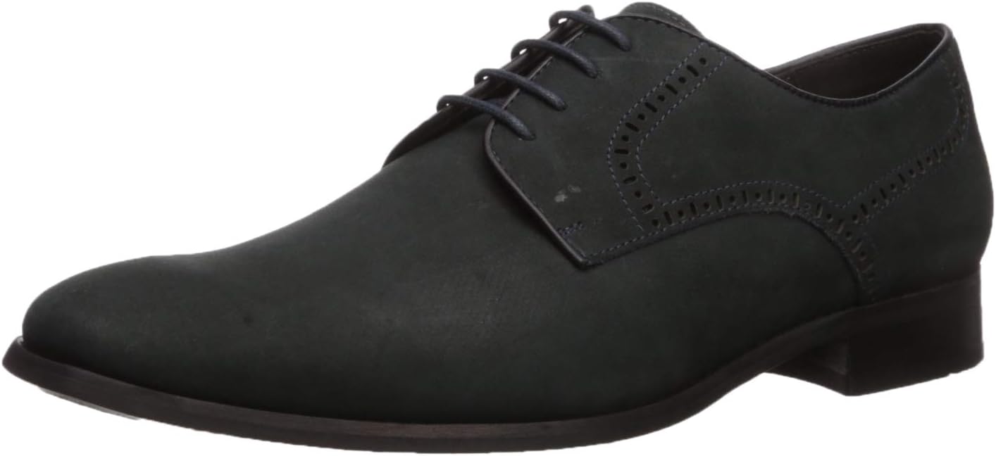 

Marc Joseph New York Мужские кожаные роскошные туфли золотой коллекции на шнуровке Оксфорды, темно-синий