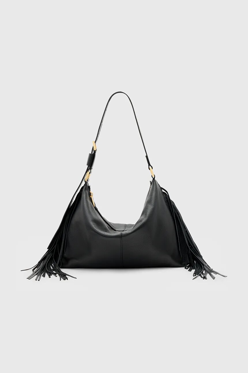 

Кожаная сумка AllSaints EDBURY, черный