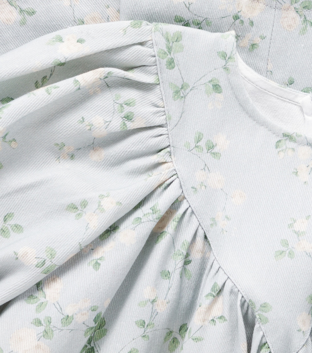 Цветочное хлопковое платье из шамбре Petite Amalie  , Cream Bud Print — фото 2