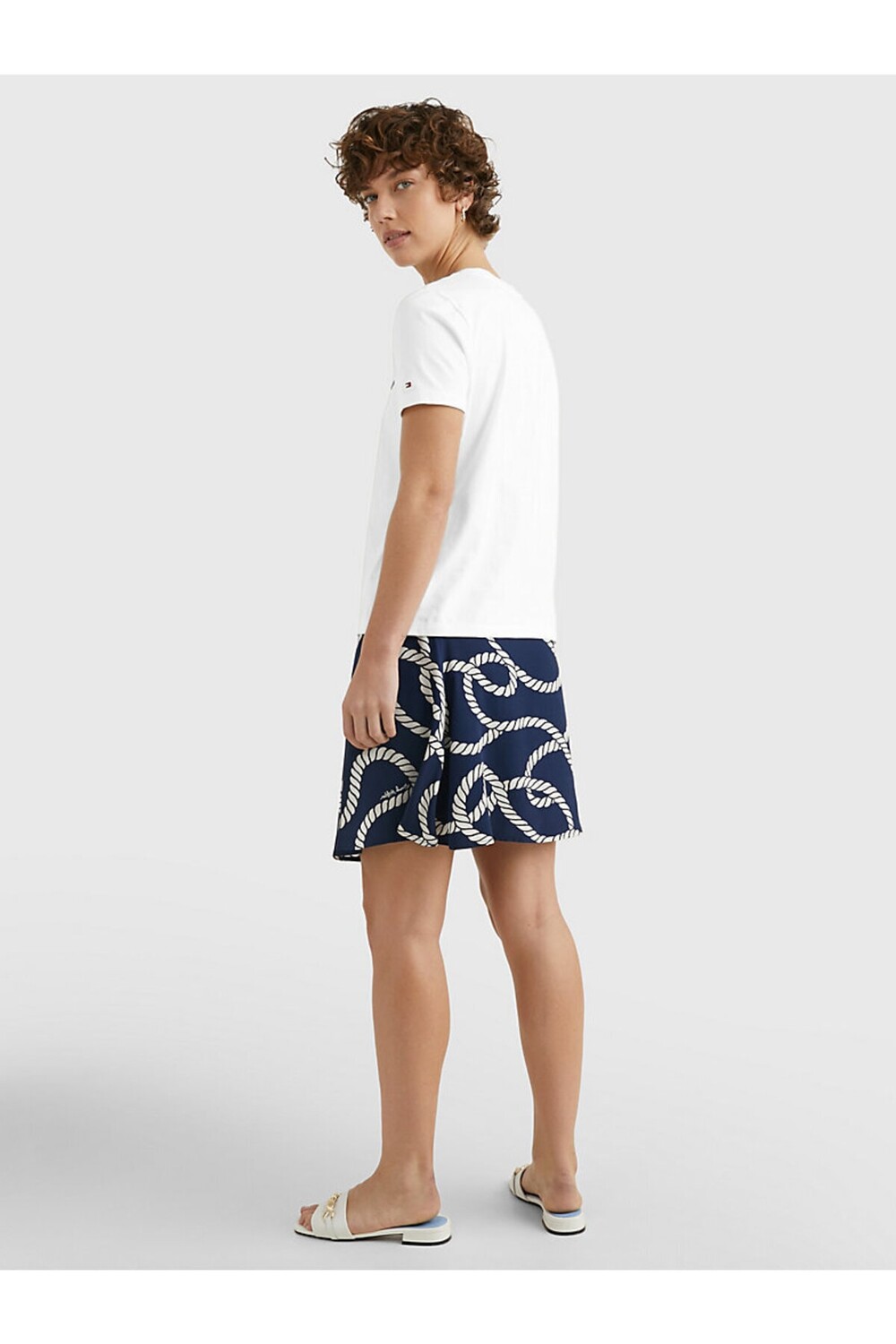 Футболка Tommy Hilfiger, экру — фото 4