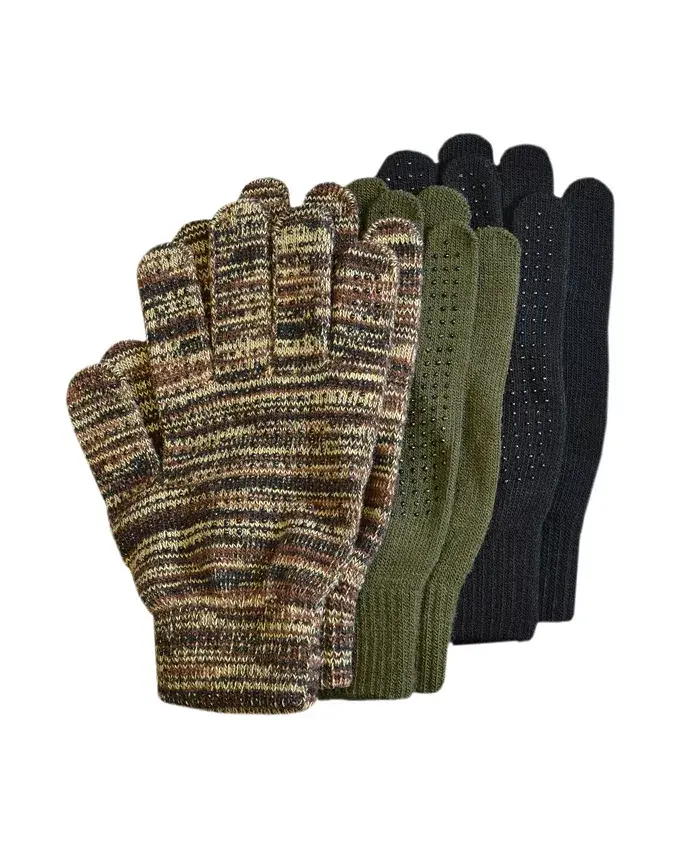 

Мужские перчатки Grip Dot, набор 3 пары, расцветка Camo/Black/Loden, размер One Size Muk Luks, мультиколор