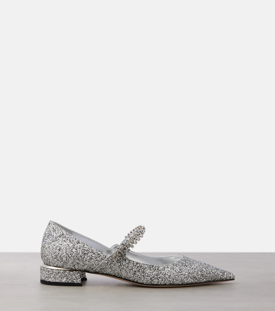 Туфли Mary Jane Bing 25 с декоративными элементами Jimmy Choo, серебряный — фото 4