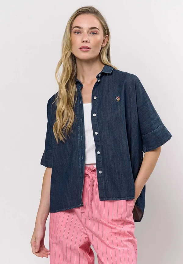 Блузка на пуговицах uwmegan U.S. Polo Assn., Dark Indigo