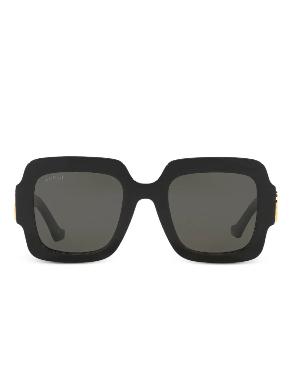 

Солнцезащитные очки в массивной оправе Gucci Eyewear, черный
