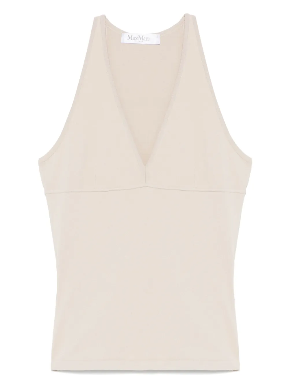 

Топ с V-образным вырезом MAX MARA, нейтральный