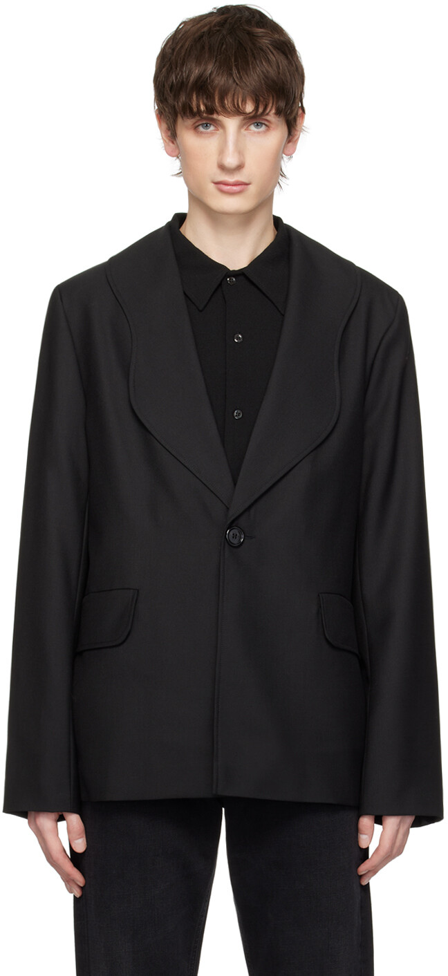 

Черный пиджак мира Sefr, цвет Black wool