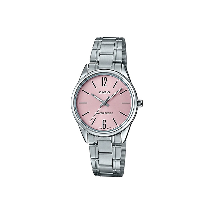 

CASIO Часы Women's Standard Series Pink Watch LTP-V005D-4B, Pink Watch Dial