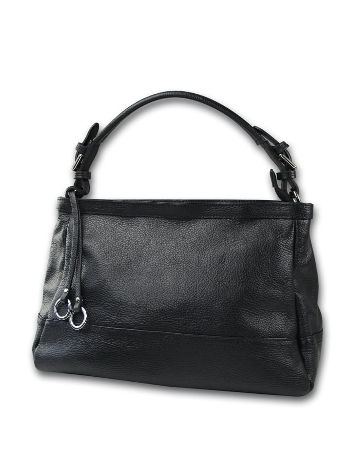 

Кожаная сумка через плечо Toscanto, черная, примерно 38 см Toscanto