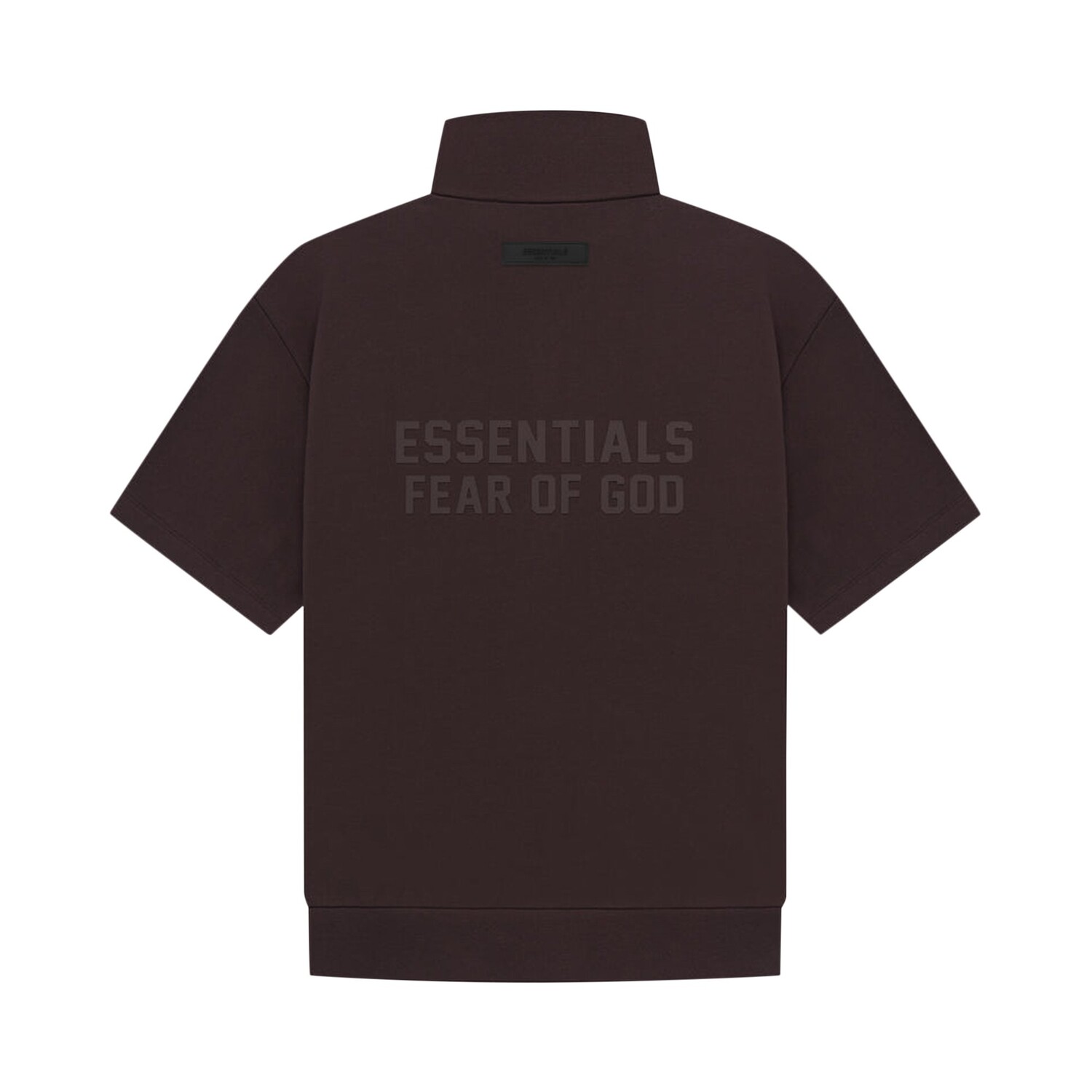Рубашка с рукавом 3/4 на молнии Fear of God Essentials, цвет Сливовый — фото 2