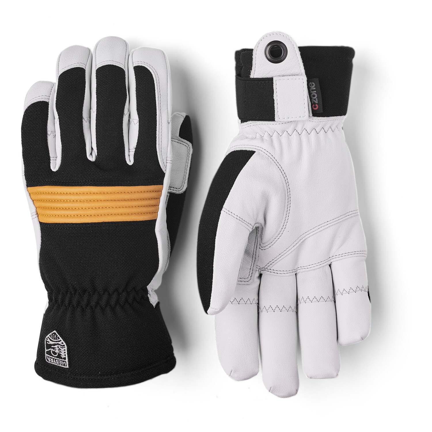 

Перчатки Hestra Couloir 5 Finger, цвет Black/Offwhite