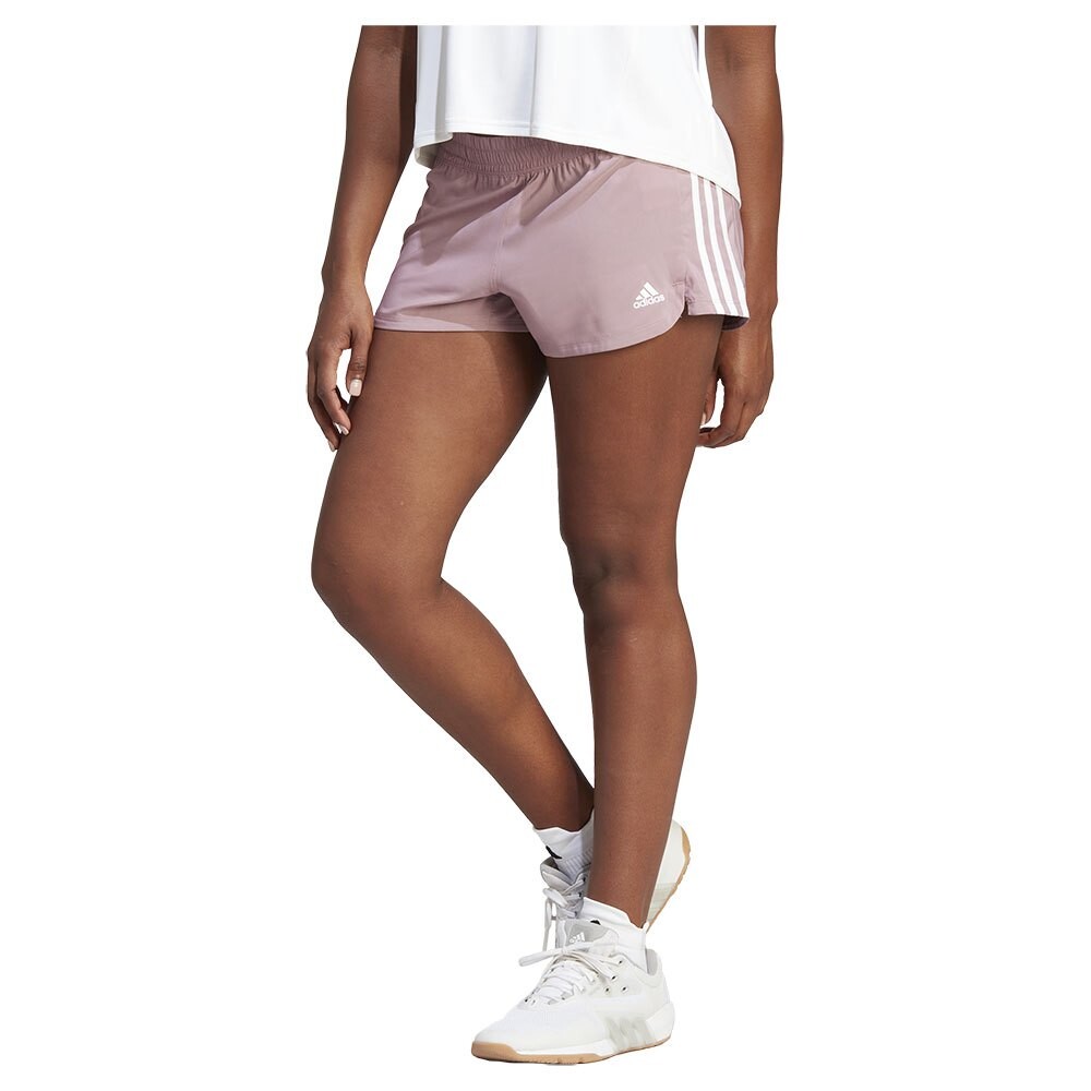 

Шорты adidas Pacer 3 Stripes Woven, бежевый