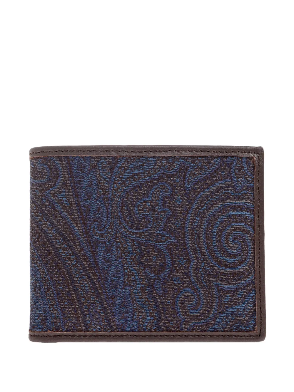 

Кожаный кошелек с узором пейсли ETRO, синий
