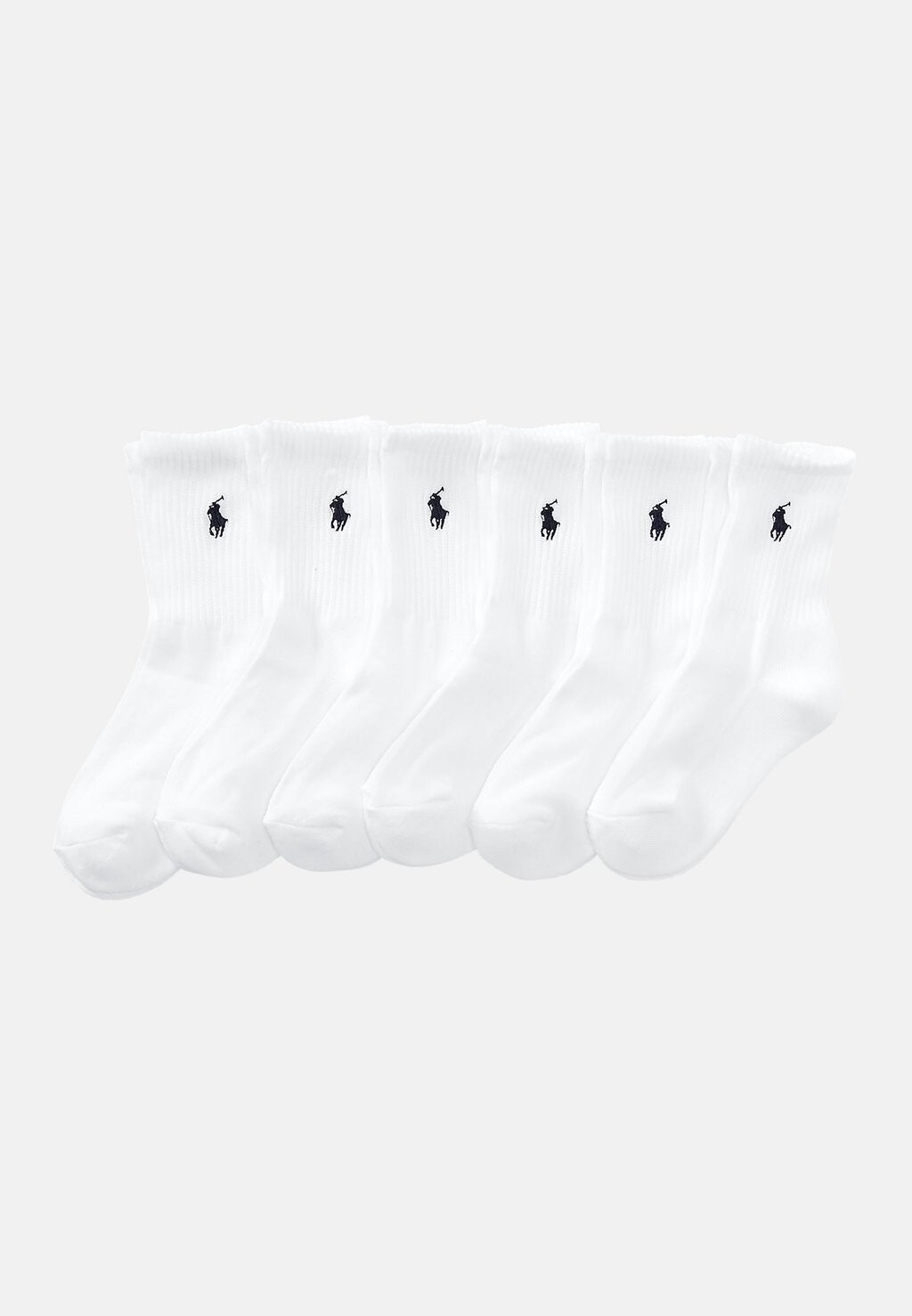 

Носки CLASSIC CREW SOCK 6-PACK Polo Ralph Lauren, белый