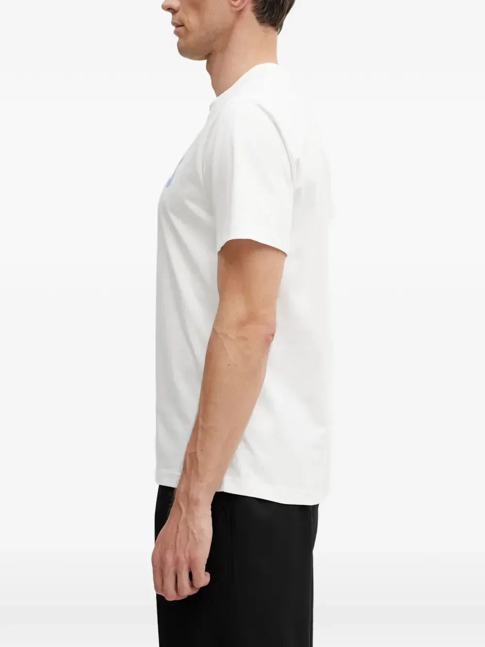 Футболка с круглым вырезом и короткими рукавами Lacoste, белый — фото 3