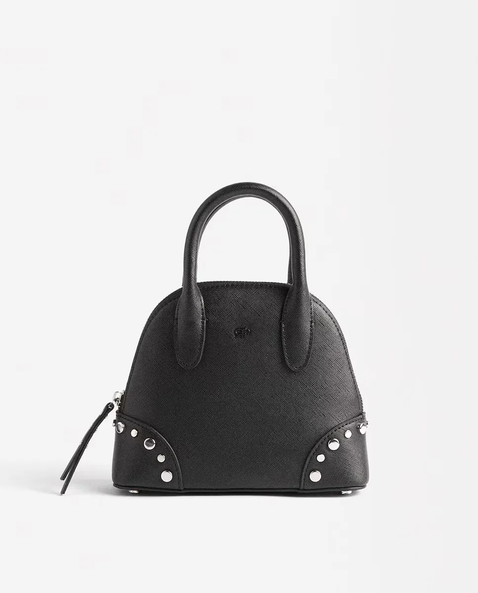 

Однотонная сумка-тоут, трансформируемая в сумку через плечо, с заклепками и застежкой-молнией Parfois, черный