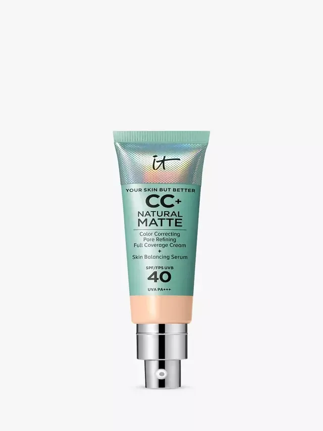 Тональный крем CC+ Natural Matte Foundation SPF 40 для лучшей кожи IT Cosmetics, Fair Beige