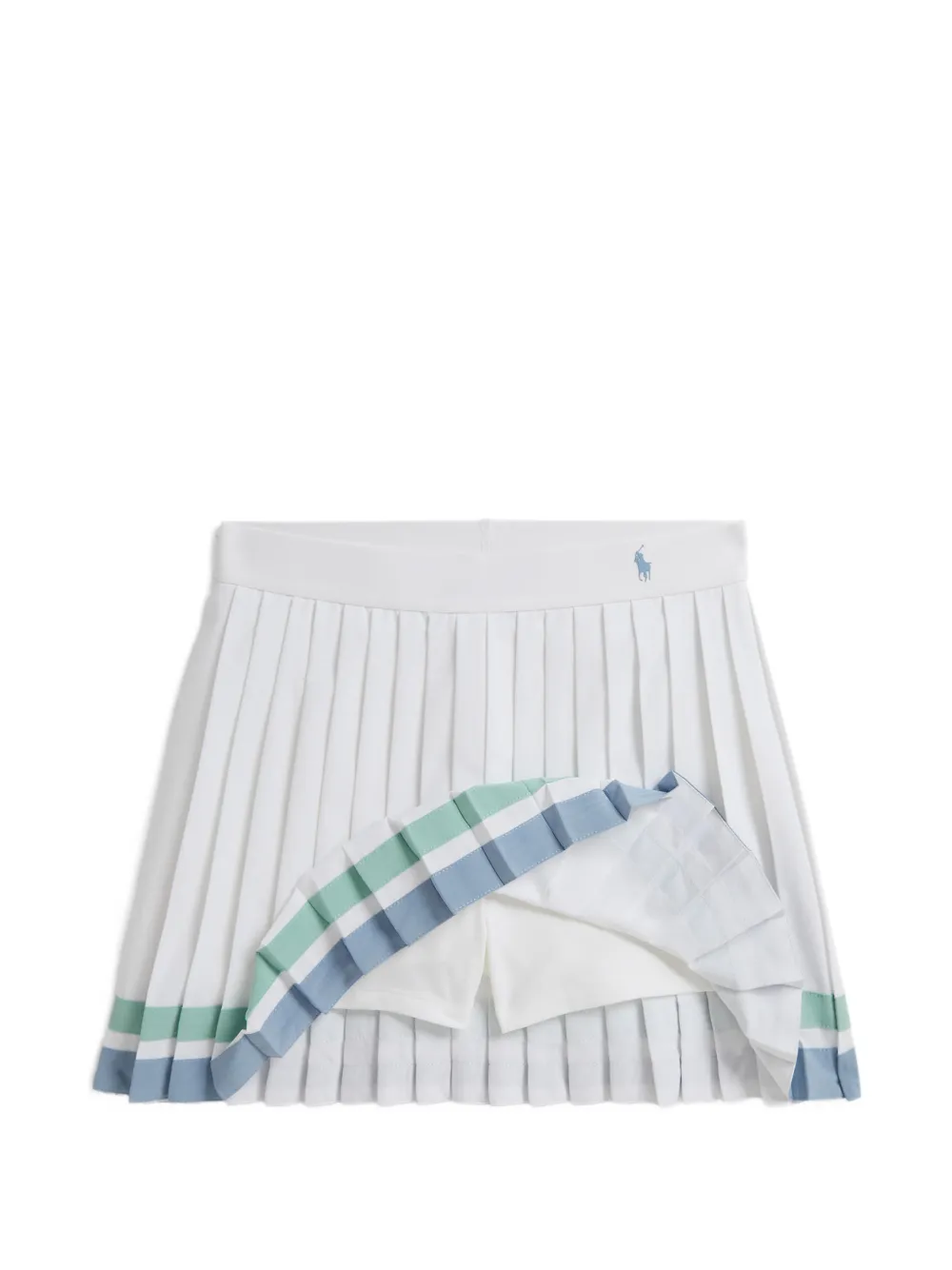 Юбка-шорты с полосками Polo Ralph Lauren Kids, белый — фото 3