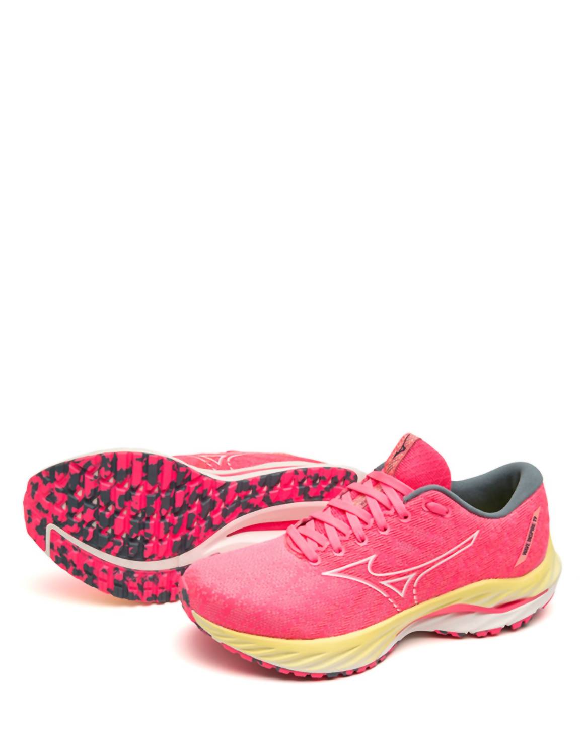 Женские кроссовки Wave Inspire в цвете Highvist/розовый/белоснежный MIZUNO