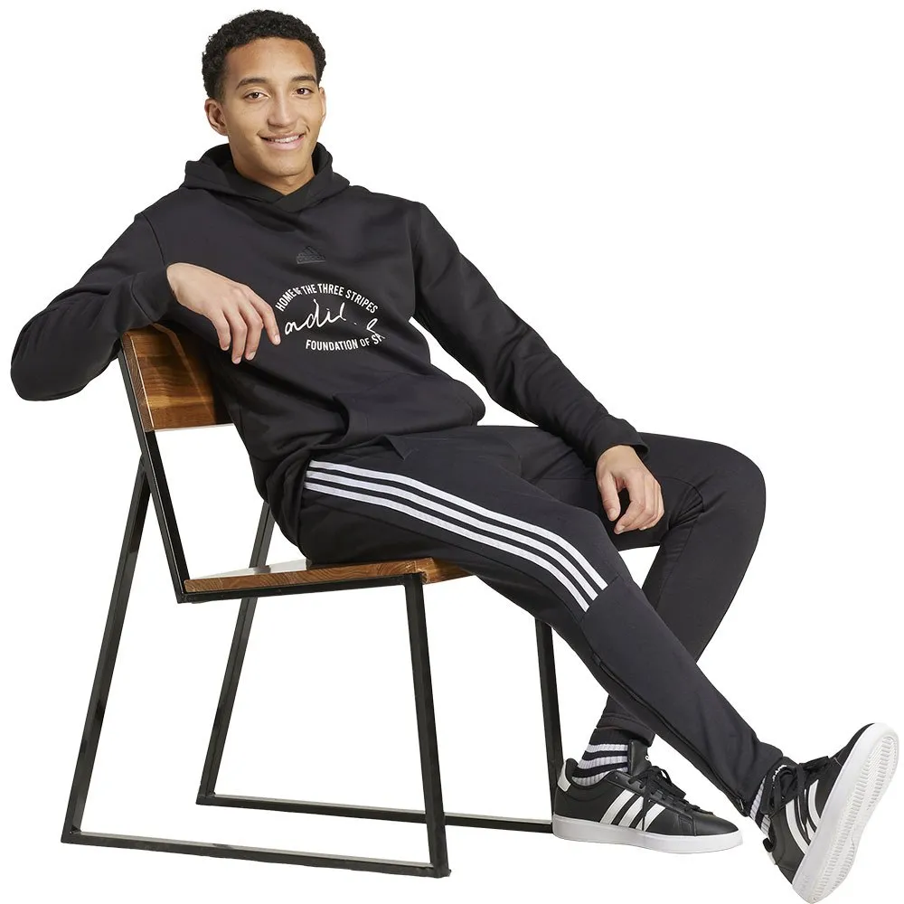 Худи adidas Brand Love Fleece, черный — фото 4